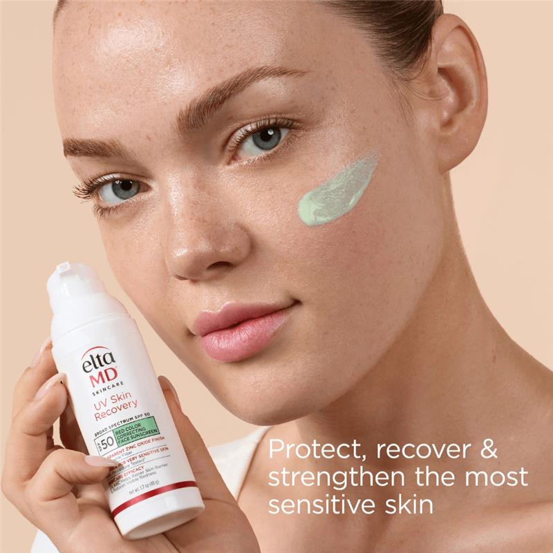 EltaMD UV Skin Recovery Red Color Correcting Green Tint Broad Spectrum SPF 50