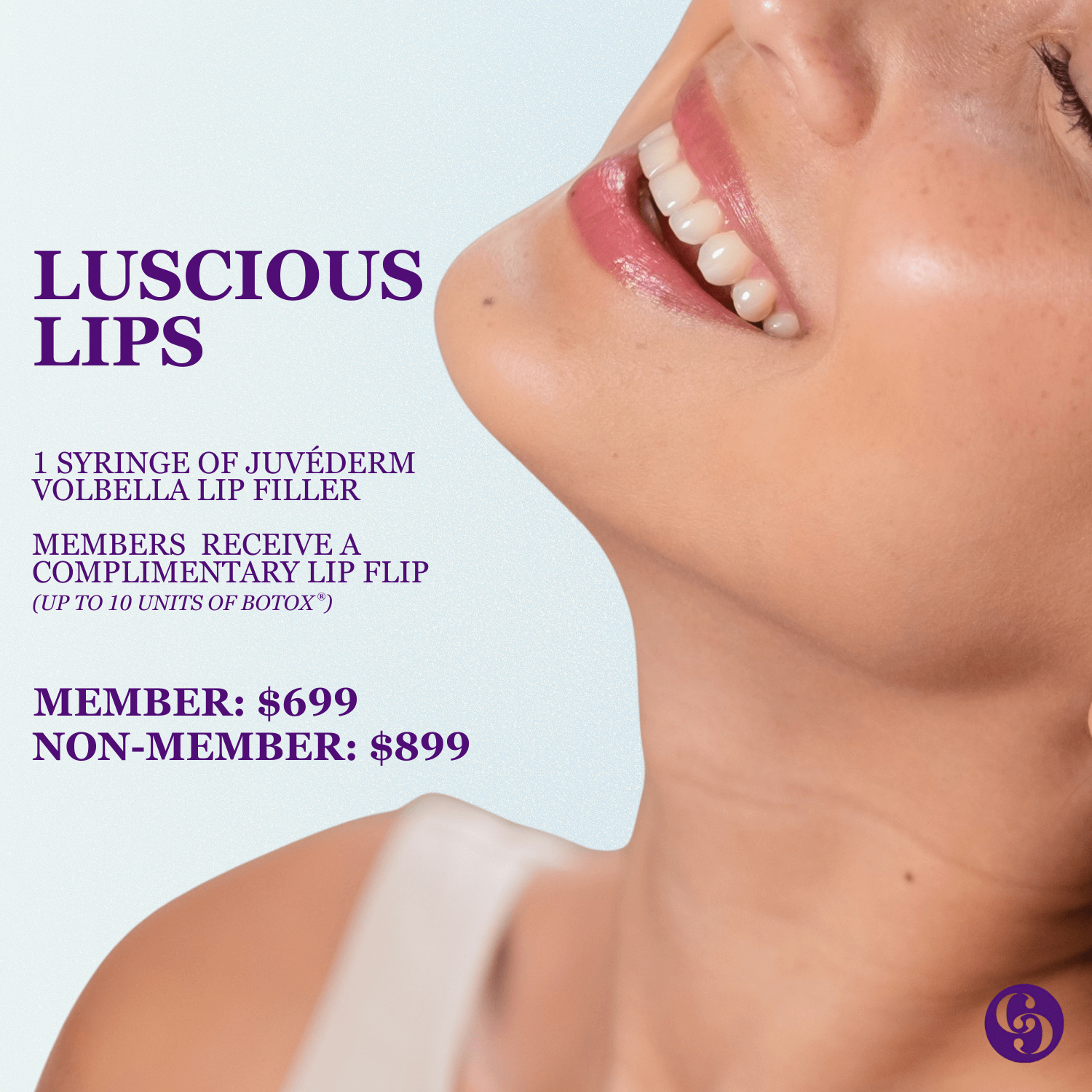JUVÉDERM® VOLBELLA® Lip Filler (Members will additionally receive a complimentary lip flip)